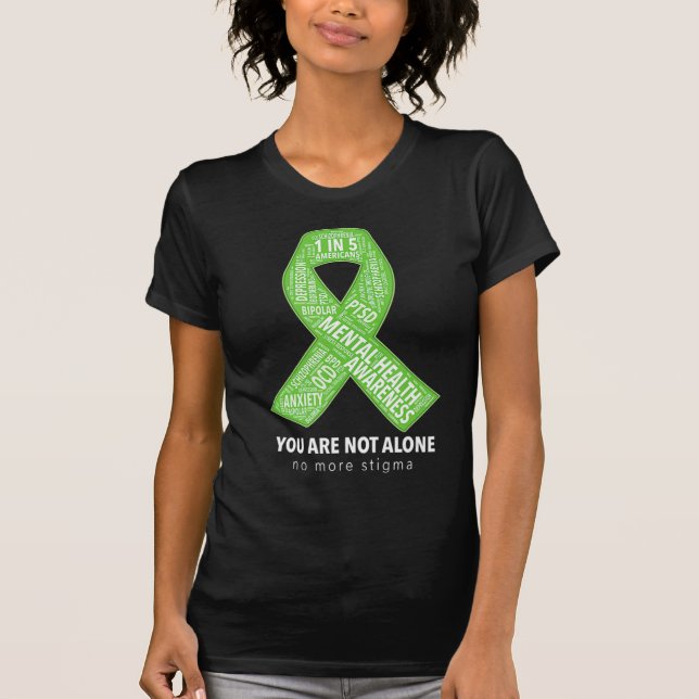 Unterstützung des Bewusstseins für psychische Gesu T-Shirt (Vorderseite)