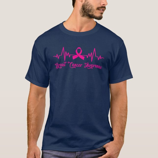 Unterstützung des Brustkrebs-Bewusstseins-Kriegers T-Shirt (Vorderseite)