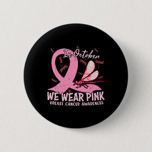 Unterstützung des Brustkrebs im Oktober tragen wir Button