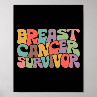 Unterstützung des Brustkrebs-Überlebens Poster