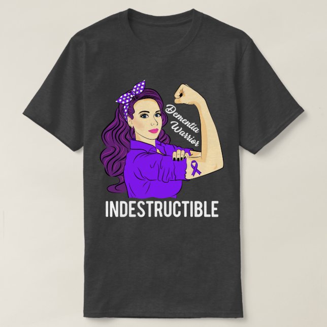 Unterstützung des Demenzkriegers bei unstrukturier T-Shirt (Design vorne)