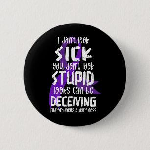 Unterstützung des Fibromyalgie-Bewusstseins Monat Button