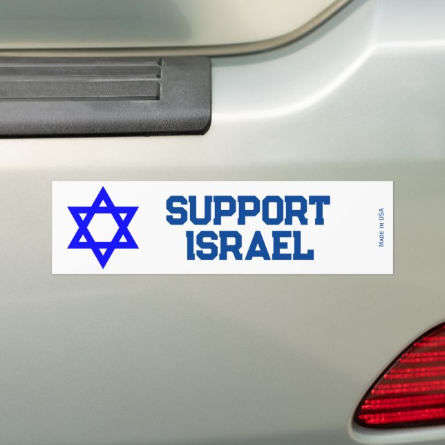Unterstützung des israelischen Autoaufklebers Autoaufkleber (Auf Auto)