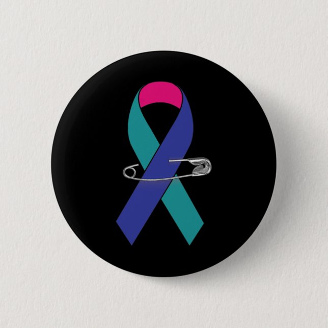 Unterstützung des Krebsbewusstseins Button (Vorderseite)