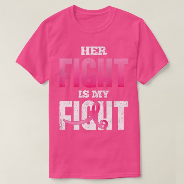 Unterstützung des Krebskriegers für rosa Ribbon Br T-Shirt (Design vorne)