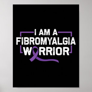 Unterstützung des Lila Bandkriegs gegen Fibromyalg Poster