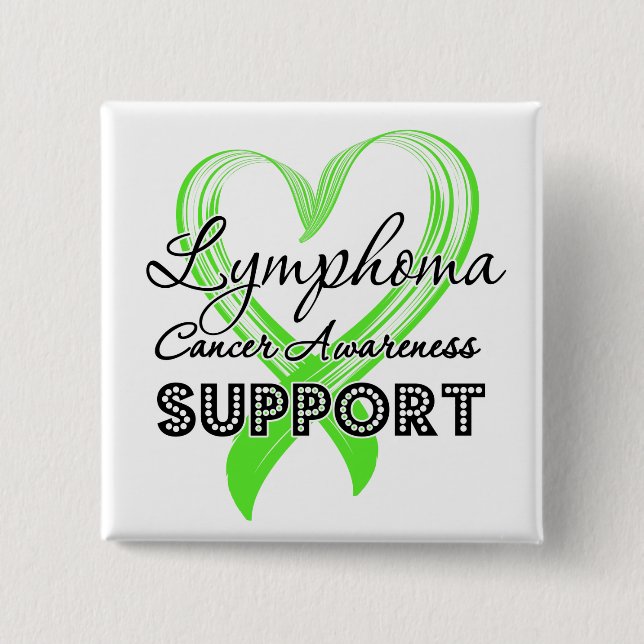 Unterstützung des Lymphombewusstseins Button (Vorderseite)