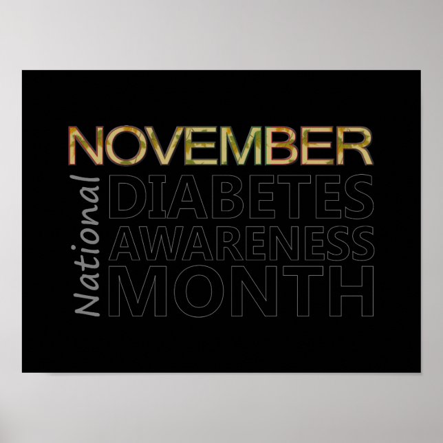 Unterstützung des Monats November zur Sensibilisie Poster (Vorne)