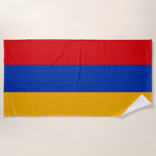 Unterstützung des nationalen Flaggenteams Armenien Strandtuch