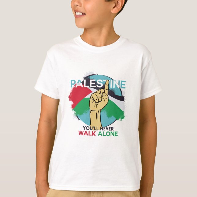 Unterstützung des palästinensischen Volkes T-Shirt (Vorderseite)