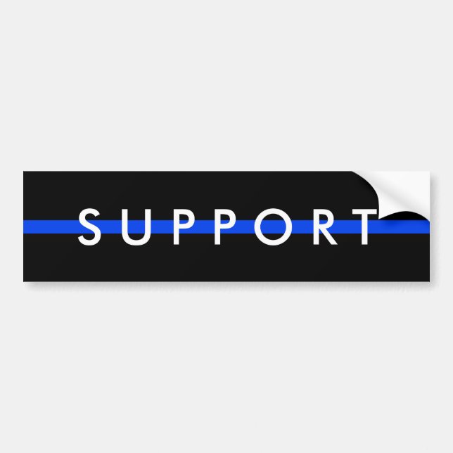 UNTERSTÜTZUNG DES POLIZEIISCHEN Autoaufklebers Autoaufkleber (Vorne)