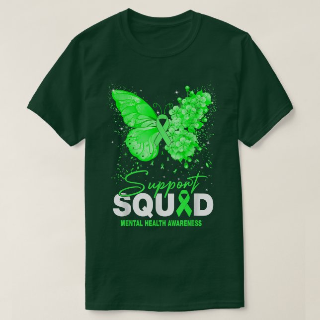 Unterstützung des psychischen Gesundheitsbewusstse T-Shirt (Design vorne)