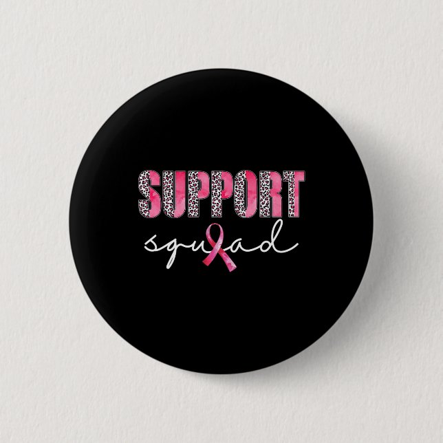 Unterstützung des rosa Brustkrebses eines rosa Squ Button (Vorderseite)