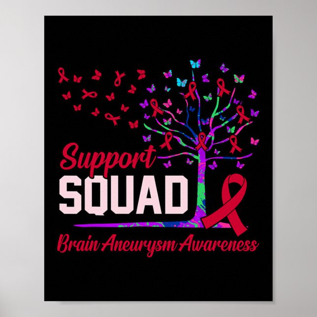 Unterstützung des Squad Brain Aneurysm Aufklärung  Poster (Vorne)