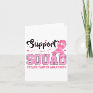 Unterstützung des Squad Breast Cancer Awareness Co Karte