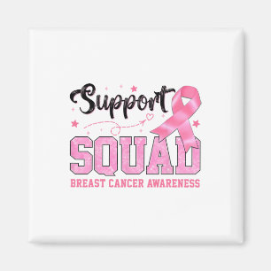 Unterstützung des Squad Breast Cancer Awareness Co Magnet