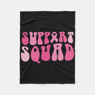 Unterstützung des Squad Breast Cancer Awareness Pi Fleecedecke