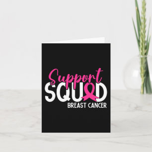 Unterstützung des Squad Breast Cancer Awareness Pi Karte