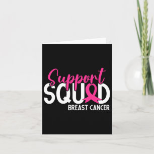 Unterstützung des Squad Breast Cancer Awareness Pi Karte