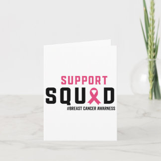 Unterstützung des Squad Breast Cancer Awareness Pi Karte