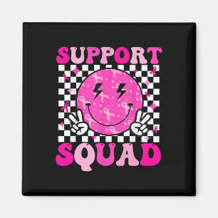 Unterstützung des Squad Breast Cancer Awareness Pi Magnet