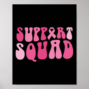 Unterstützung des Squad Breast Cancer Awareness Pi Poster