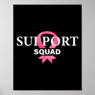 Unterstützung des Squad Breast Cancer Awareness Pi Poster