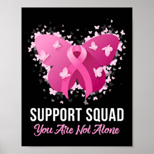 Unterstützung des Squad Breast Cancer Awareness Pi Poster