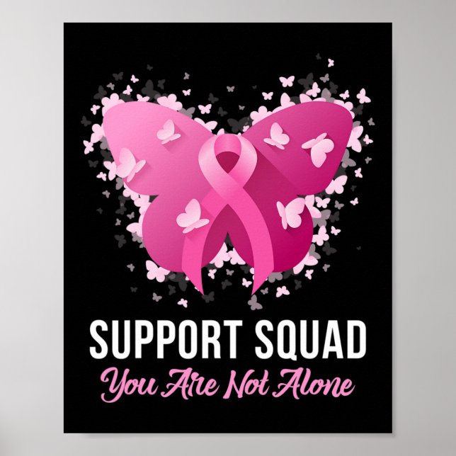 Unterstützung des Squad Breast Cancer Awareness Pi Poster (Vorne)