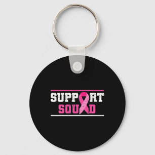 Unterstützung des Squad Breast Cancer Awareness Pi Schlüsselanhänger