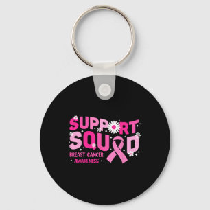 Unterstützung des Squad Breast Cancer Awareness Pi Schlüsselanhänger