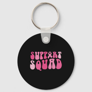 Unterstützung des Squad Breast Cancer Awareness Pi Schlüsselanhänger