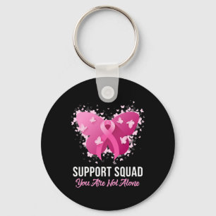 Unterstützung des Squad Breast Cancer Awareness Pi Schlüsselanhänger