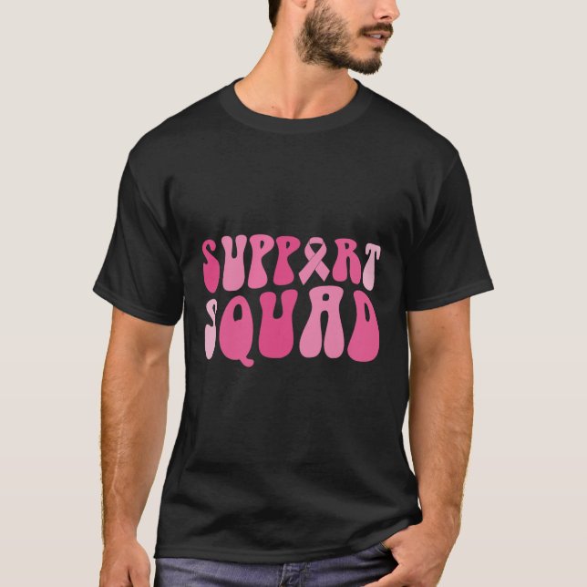Unterstützung des Squad Breast Cancer Awareness Pi T-Shirt (Vorderseite)