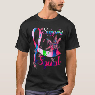 Unterstützung des Squad Breast Cancer Awareness Pi T-Shirt