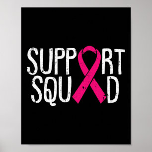 Unterstützung des Squad Breast Cancer Awareness Ri Poster