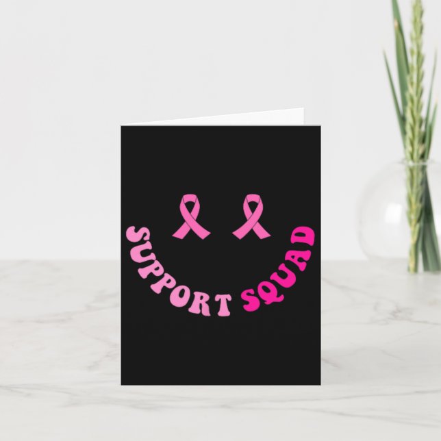 Unterstützung des Squad Brustkrebs-Bewusstseins 2  Karte (Vorderseite)