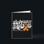 Unterstützung des Squad Orange Ribbon Leukämie Bew Karte<br><div class="desc">Unterstützung für Squad Orange Ribbon Leukämie Sensibilisierungskampagne</div>