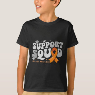 Unterstützung des Squad Orange Ribbon Leukämie Bew T-Shirt