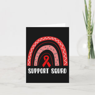 Unterstützung des Squad Red Rainbow Blood Cancer A Karte