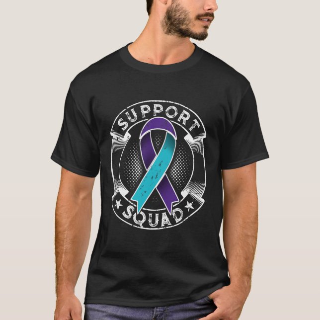 Unterstützung des Squad Ribbon-Bewusstseins für Su T-Shirt (Vorderseite)