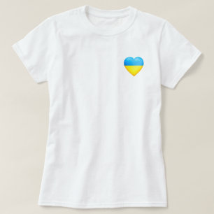 Unterstützung des T - Shirt in der Ukraine - Flagg