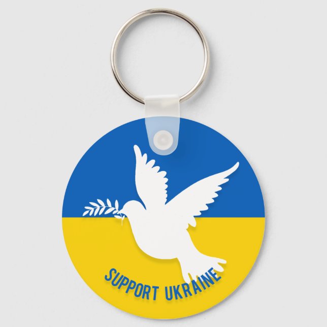 Unterstützung des ukrainischen Schlüsselanhängers Schlüsselanhänger (Vorderseite)