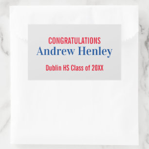 Unterstützung einer einfachen Textabteilung Rechteckiger Aufkleber