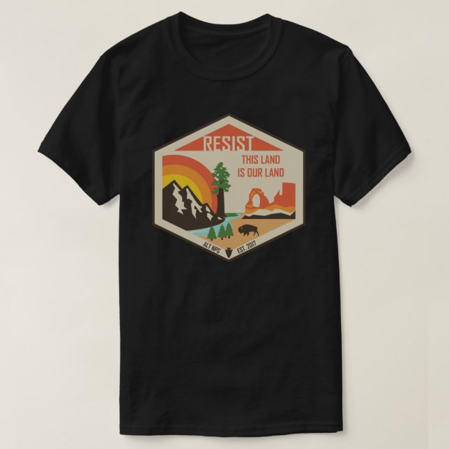 Unterstützung für ALT-NPS-Aufkleber T-Shirt (Design vorne)