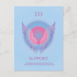 Unterstützung für Angel Nummer Aura 333 Postkarte