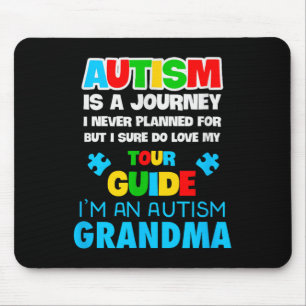 Unterstützung für Autismus Oma Neurodivergent Spre Mousepad