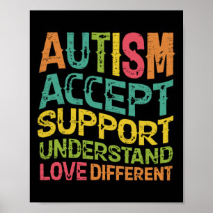 Unterstützung für Autismus versteht Liebe von der Poster