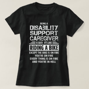 Unterstützung für Behinderte Betreuung T-Shirt