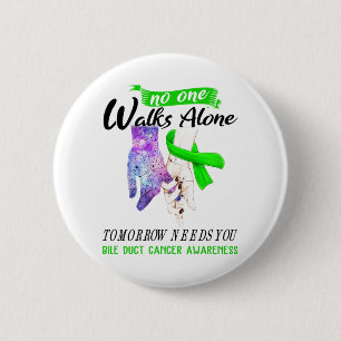 Unterstützung für Bile Duct Cancer Awareness Ribbo Button
